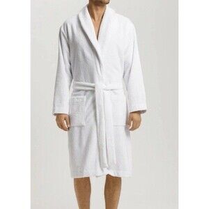 Hanro Men’s Plush Terry Velour Robe Size: Large NWT